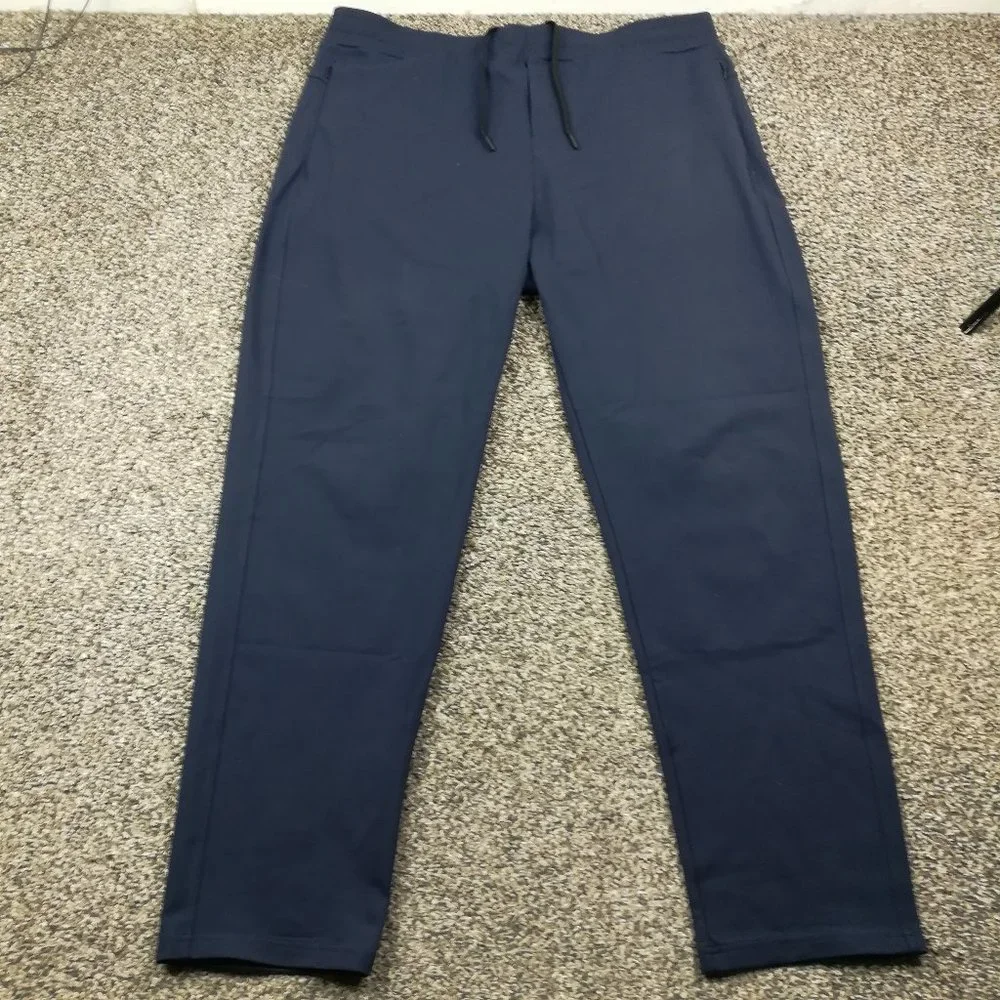 Public Rec Pants Dealmaker Mens 40x31 Dark Navy Blue Elastic Waist Drawstring